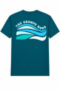 Teal Waves Short Sleeve T-Shirt