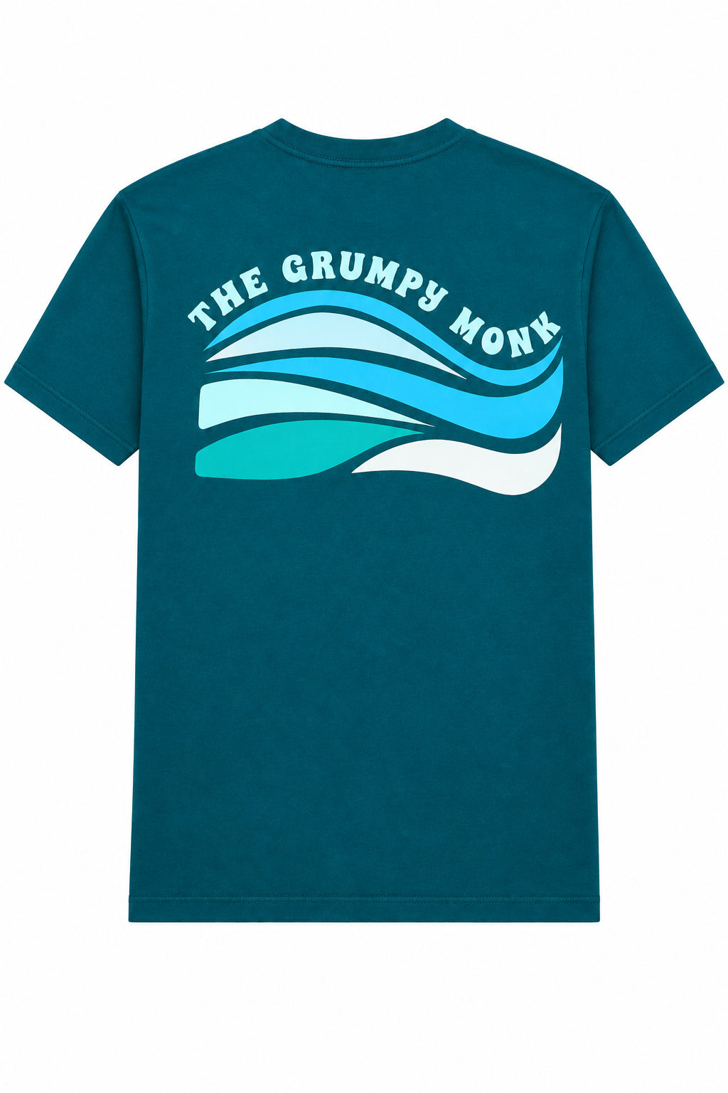 Teal Waves Short Sleeve T-Shirt