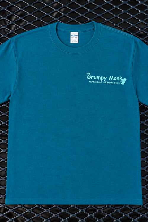 Teal Waves Short Sleeve T-Shirt